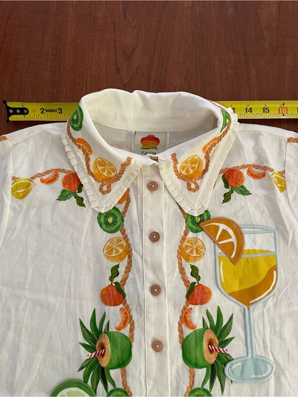 Biricutico shirt Farm Rio x Anthropologie size Large NEW - Picture 14 of 17